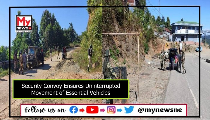 Security Convoy Ensures Uninterrupted Movement of Essential Vehicles
