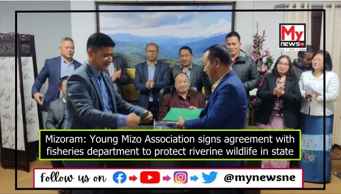Mizoram: Young Mizo Association signs agreement with fisheries department to protect riverine wildlife in state