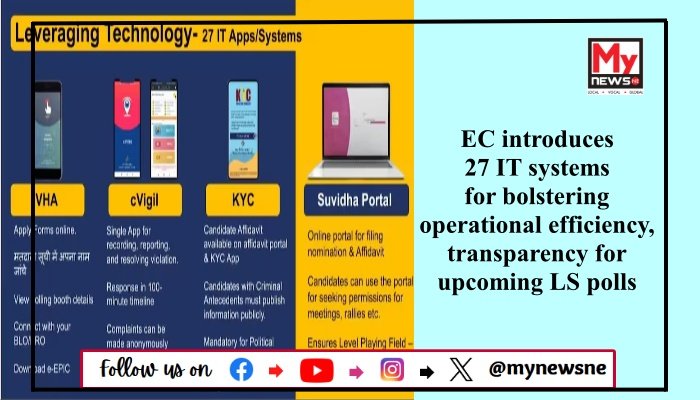 EC introduces 27 IT systems for bolstering operational efficiency, transparency for upcoming LS polls