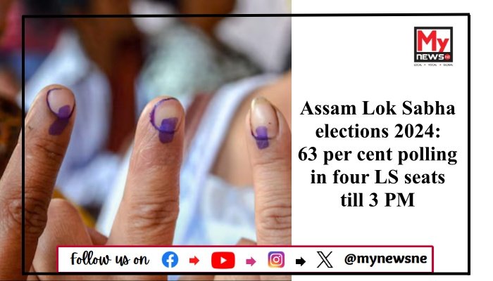 Assam Lok Sabha elections 2024: 63 per cent polling in four LS seats till 3 PM