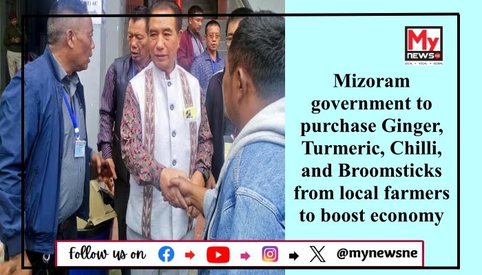 Mizoram government to purchase Ginger, Turmeric, Chilli, and Broomsticks from local farmers to boost economy
