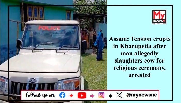 Assam: Tension erupts in Kharupetia after man allegedly slaughters cow for religious ceremony, arrested