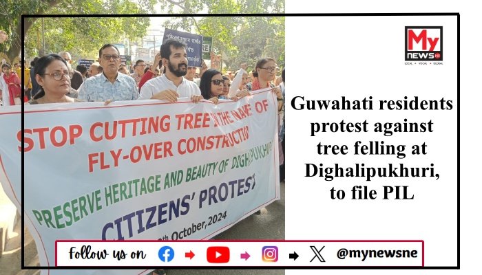 Guwahati residents protest against tree felling at Dighalipukhuri, to file PIL