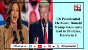 Trump Leads Early Count in Tight 2024 Presidential Race; Swing States Expected to Decide Outcome