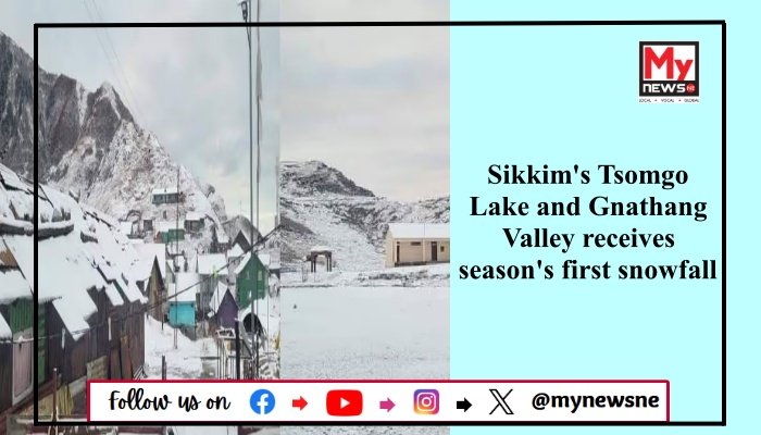 Sikkim's Tsomgo Lake and Gnathang Valley receives season's first snowfall