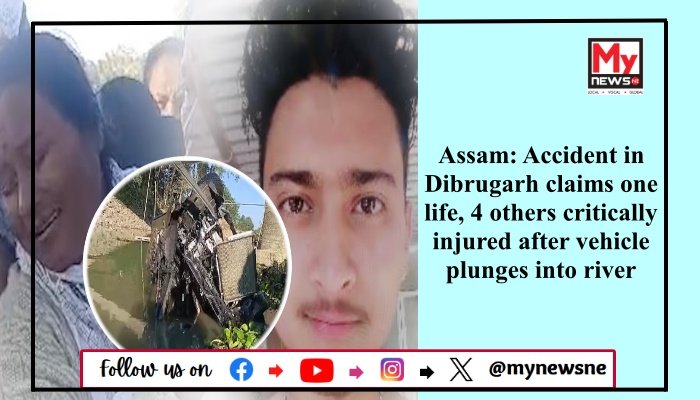 Assam: Accident in Dibrugarh claims one life, 4 others critically injured after vehicle plunges into river