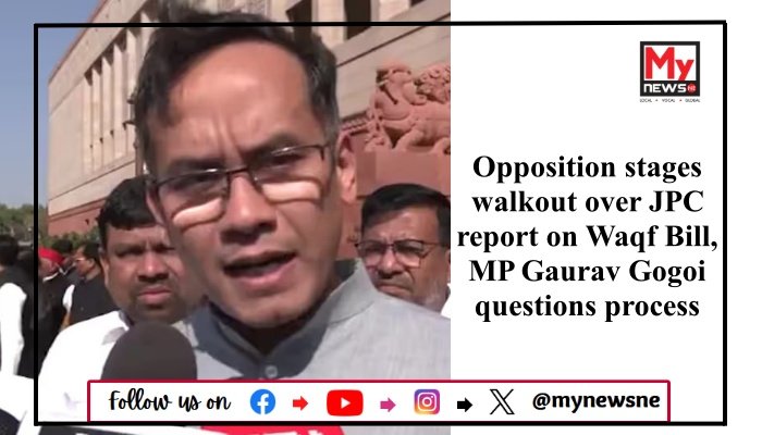 Opposition stages walkout over JPC report on Waqf Bill, MP Gaurav Gogoi questions process