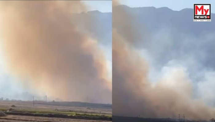 Manipur: Wildfire at Okshongbung Khunou contained after security forces step in
