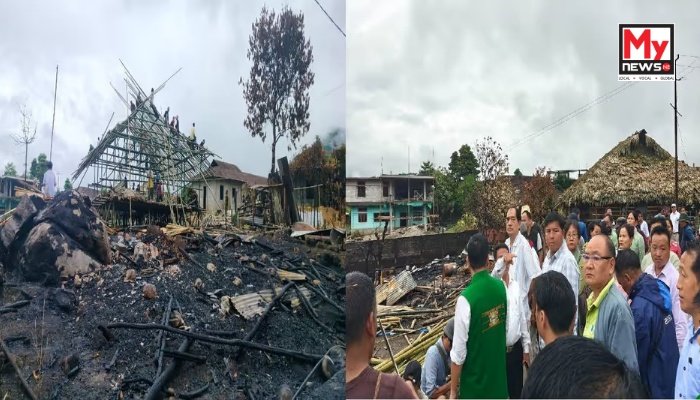 Arunachal's Adi body extend support to Kaying fire victims, distribute relief materials
